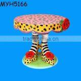 Party Decorative High Heels Cake Stand With Red Roses and Striped Socks thumbnail-1
