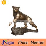 large golden wild big cat garden ornaments for sale NTBA-C009Y