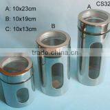 Stainless Steel Coated With Screw-cap Lid Glass Storage Jar/canisters thumbnail-1