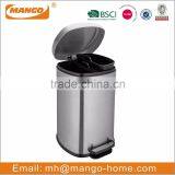 30 Liter Oval Foot Pedal Metal Recycling Waste Bin thumbnail-4