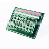 Gift Rivet pu Leather/genuine Leather Credit / Name Card Holder for Business thumbnail-3