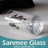 Machine Made Water Glass Cup With Printing Designs For Juice&Water thumbnail-3