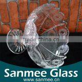 Good Quality Low Price Clear Glass Pedestal Bowl thumbnail-2