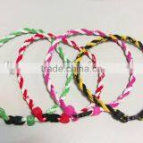 Manmade Woven Silicone Titanium Necklace/sports Necklace thumbnail-1