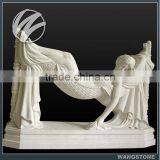 Naked Sleeping Lady Hand-carving Stone Statue thumbnail-1