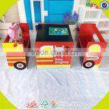 Wholesale Beautiful Wooden Study Table Chairs,colorful Kids Wooden Study Table Chairs,top Sale Study Table Chairs W08G143 thumbnail-2