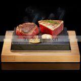 2017 Bamboo Rectangular Barbecue Tray With Groove