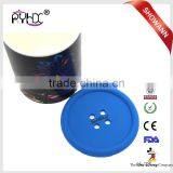 Hot Selling Custom Colorful Dish Cup Holders Hot Tea Cup Mat Silicone Coasters thumbnail-1