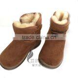 CX-SHOES-03 Cheap Genuine Sheared Sheep Skin Shoes For Babies thumbnail-1