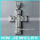 Iced Out Cross Pendant thumbnail-1