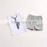 New Style Custom Print Tie Two Piece t Shirts for Baby Print Yourself Logo thumbnail-2