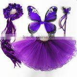 Halloween 4pcs Bithday Fairy Girls Fancy Princess Dress up Costume Set thumbnail-5