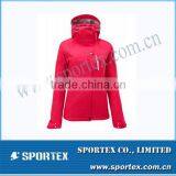 2014 Latest Embroided Logo OEM Ladies Ski Jacket thumbnail-1