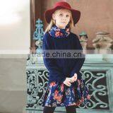 S60719B Baby Girls Knitted Dresses Long Sleeve Bow Kids 2PCS thumbnail-1