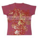 Cotton New Printed Semi T Shirt