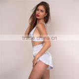 Runwaylover 071 Hot Sale 2017 Ladies Crop Top And Shorts Suits thumbnail-1