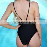 Deep v Cut Xxx Sexy High Waisted Swimsuit One Piece Girl Photos thumbnail-5