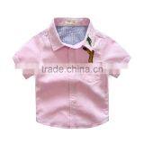 China Factory Kids Boys Casual Short Sleeve Custom Shirts thumbnail-5