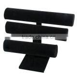 Custom Black Paper Velvet Bangle Watch Bracelet Jewelry Display Stand thumbnail-2