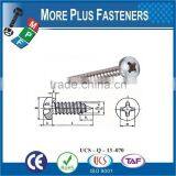 Made in Taiwan Cross Recessed Pan Head Self Tapping Screw DIN 7981 Pozi Drive or Phillips Drive Steel or Stainless Steel thumbnail-6
