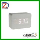 Cheap Promotion Luminous Digital Square Wooden Clock thumbnail-1