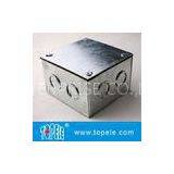 Steel Electrical Conduit Square Junction Box, Electrical Boxes And Covers For Lighting Fixtures