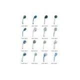 Rain Fall Hand Held Shower Heads Handle Shower Caddy Nozzle thumbnail-3