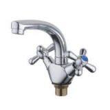 Brass Dual Handles Kitchen Sink Faucets thumbnail-1
