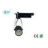 Interior 10 Watt Dimmable Black LED Track Lights With 24 / 60 Beam Angle