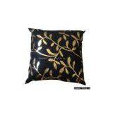 Golden Printed Black Cushion thumbnail-1