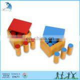 2017 New Montessori Cylinder Blocks Kindergarten Wooden Educational Teaching Aids for Kids With Best Quality thumbnail-2