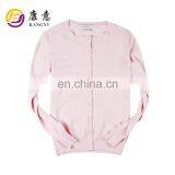 OEM & ODM Service Pure Color Knitted Cardigan Sweater for Girl 2017 thumbnail-1
