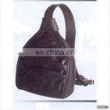 Black Leather Backpack, Leather Backpack Pattern, Leather Backpack for Man Made in India thumbnail-3