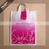 Customized Private Design Printed Logo Plastic Softloop Handle Shopping Bag thumbnail-1