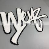 Wholesale Custom 100% Embroidery Chenille Patches For Clothing,towel Embroidered Patch in Letter and Number thumbnail-6