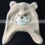 Navy Stitching Knitted Custom Acrylic Beanie With Logo Embroidery thumbnail-2