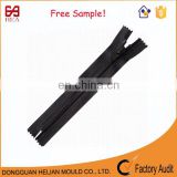 High Quality #5 black polyester finished Zipper with coil tape for garments