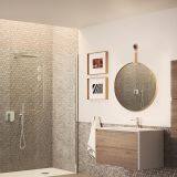 Fog Free Modern Large Round Wall Mirror Stainless Steel Frame Wall Hanging Mirror thumbnail-3