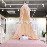Cotton Round Dome Bed Canopy Draper Bedcover Kids Play Tent for Reading Mosquito Net Curtain thumbnail-2