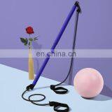 2021 Vivanstar YG6603 Multifunction Yoga Pilates Exercise Stick With Resistance Band thumbnail-2