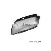 Teambill Headlamp Glass Plastic for VW Tiguan Headlight Glass Lens Cover 2017 2018 Low Configuration thumbnail-2