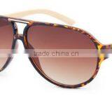 New Model Women Flat Top Wood Bamboo Temple AC Lens Sungalsses thumbnail-2