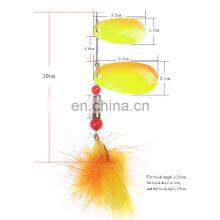 10cm/17g Feather Rotating Sequin Road Sub Sequin False Bait thumbnail-3