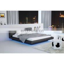 America Style Princess Leather Bed Modern Headboard Wooden Structure Bedroom Furniture Soft Bed Frame thumbnail-3