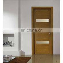 Oak Wood Bathroom Glass Insert Wood Interior Door thumbnail-3