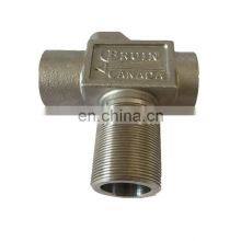 Lost wax investment casting pipe fittings precision stainless steel NPT female adapter male adapter