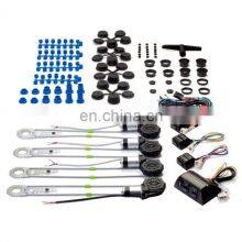 Universal 4-door car power window conversion kit with switch