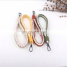 Hot Sale Macrame Wristlet Keychain Car Keys Wristlet Crochet Wrist Lanyard Charm Boho Rustic thumbnail-5