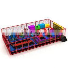 BaiQi Professional Large Kids Jump Bed Rectangular Sport Play Trampoline Park and Interesting Dodgeball
