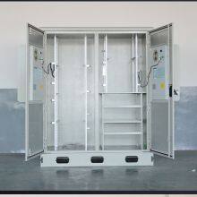 Telecom Cabinet 40U Two-Room IP55 Outdoor Cabinet With 48V 200Ah Battery Rack & Electrical Enclosure Refuge thumbnail-2
